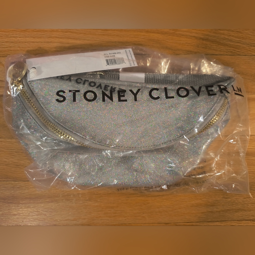 Stoney Clover Lane Classic Fanny Pack in Cherry on Top sparkle gray